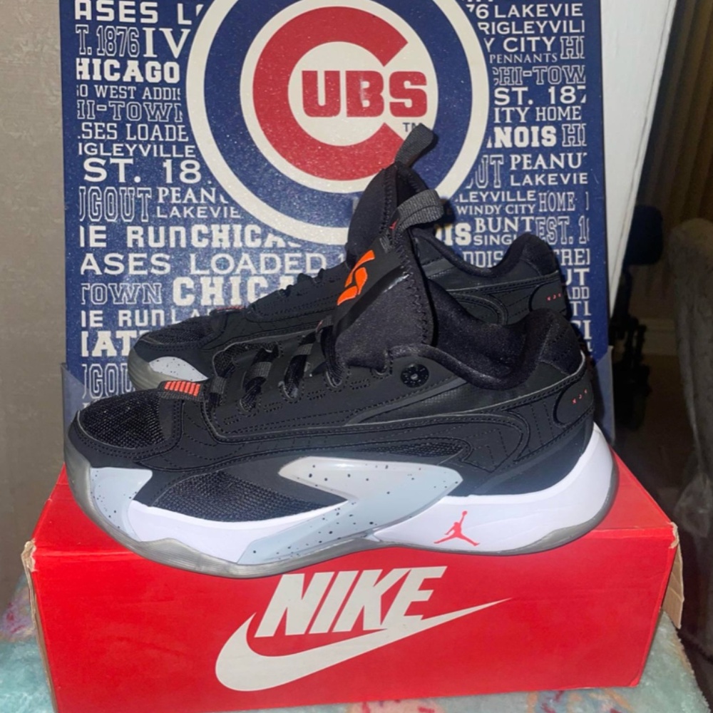 Nike Jordan Luka 2 Black Cement Basketball Shoes DZ3498-006 SZ 7Y  GS